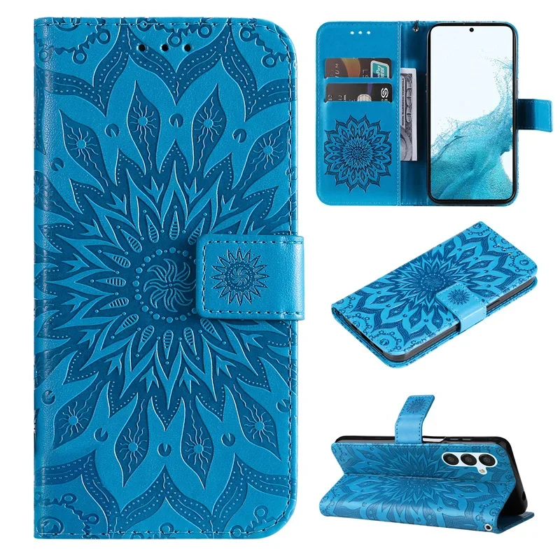 Suower Flip Leder Brieftasche Handyhülle für Samsung Galaxy A54 A14 A34 A24 A04E A04S Rückseite mit Kartensteckplatz_voghion.com