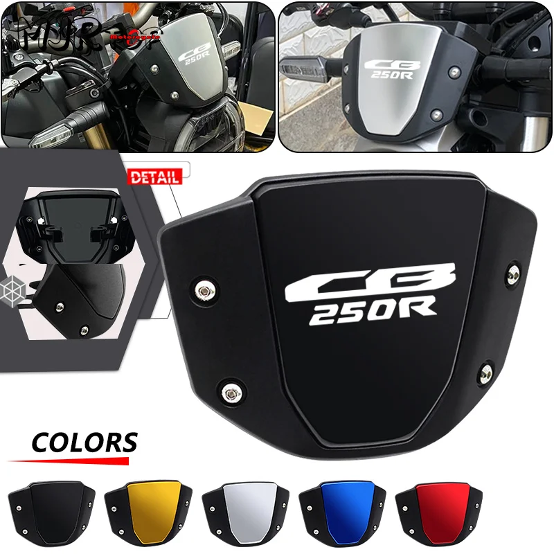 

Front Screen Deflector For Honda CB250R CB125R CB150R 2018-2023 Motorcycle CNC Windshield WindScreen Wind Viser Visor