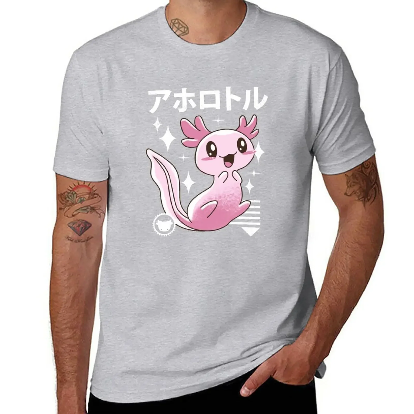 

Kawaii Axolotl T-Shirt hippie clothes vintage clothes for men