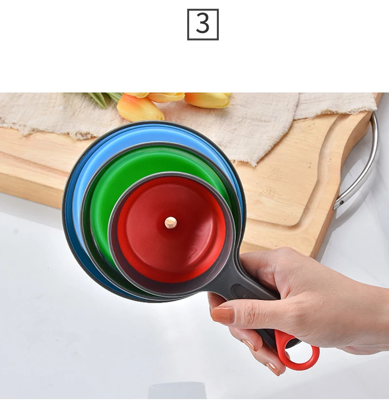 Description Picture 6 of item3Pcs/Set Kitchen Funnel Canning For Filling Bottles Jam With 3 Sizes Transfer Mason Jar Liquid Powder Home Wide Mouth