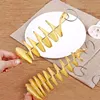 Whirlwind Potato Spiral Cutter Potato Tower Making Machine Vegetable Slicer Creative Vegetable Tools Kitchen Accessories Gadgets 5