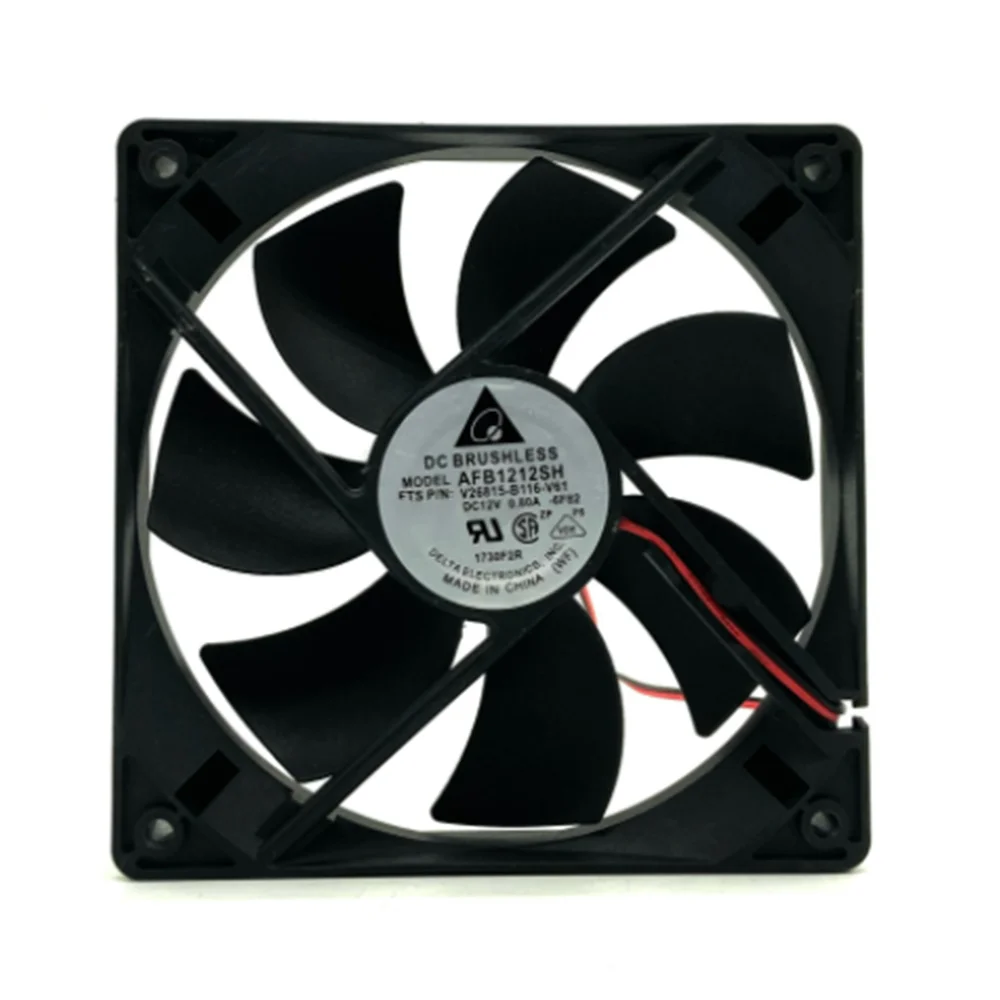 채굴용 쿨러 선풍기 AFB1212SH 12025 DC 12V 0.80A 냉각 선풍기, 120x120x25mm 더블 볼 베어링, 3400 Rpm 113Cfm 선풍기