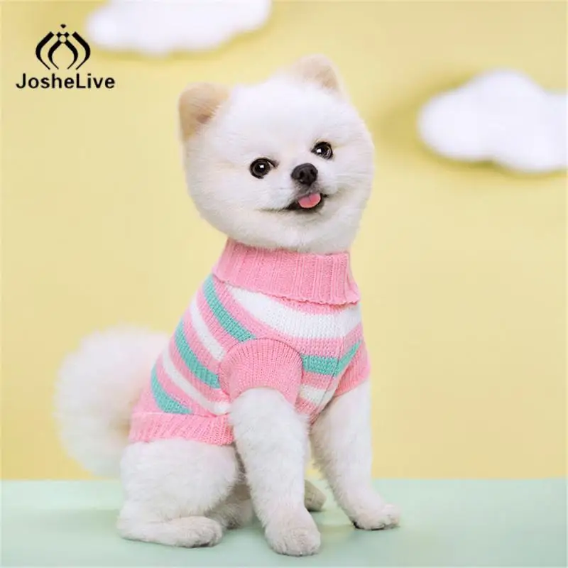 소형견용 내구성 니트 스웨터, 따뜻하고 세련된 옷, 고양이 옷, 편안한 핏 스웨터, 패션 디자인