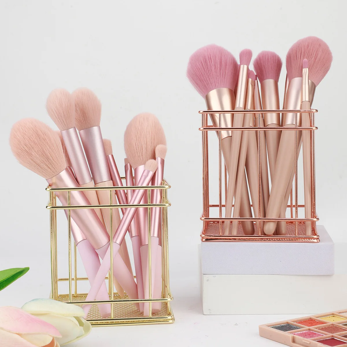 1 금속 철 메이크업 브러쉬 보관함/사무용품 보관 바구니/스테인레스 스틸 다기능 보관함