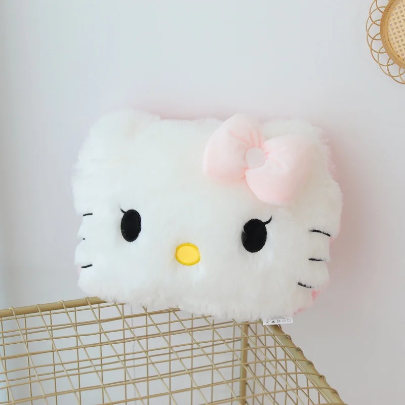 Big Size Sanrio Hello Kitty Plush Back Cushion Hello Kitty Cuddly Pillow Comfortable Sofa Bed Decor Pillow Hug Plushies Gift