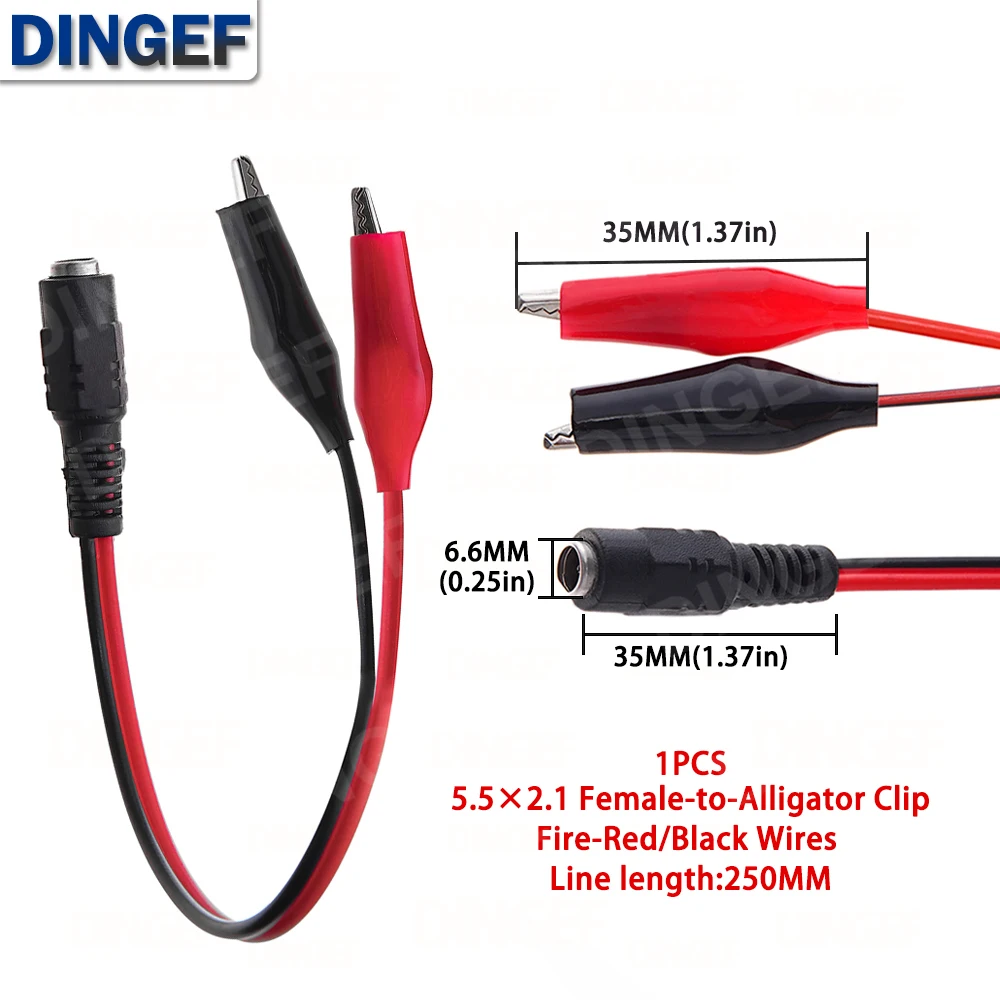 1PCS DIY Electric Multimeter Test Leads Alligator Banana Plug USB DC Plug Universal Cable With Crocodile Clips