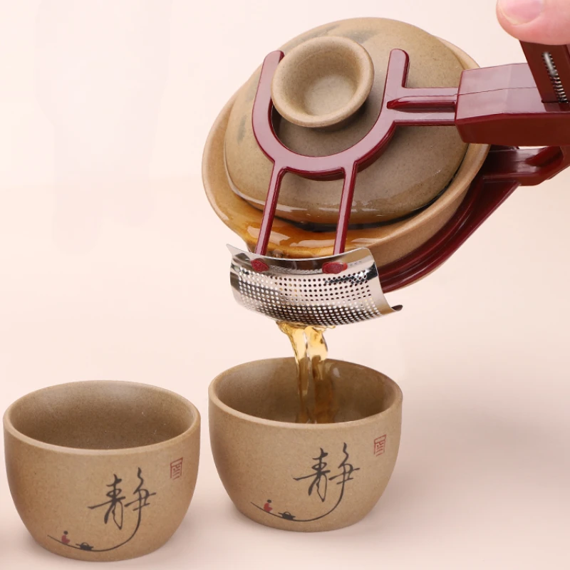 Bowl Clamps Kung Fu Teaware Tea Filter Anti-hot Tea Leak Filter Household  Tea Ceremony Accessories Tools Tea Brewing Artifacts