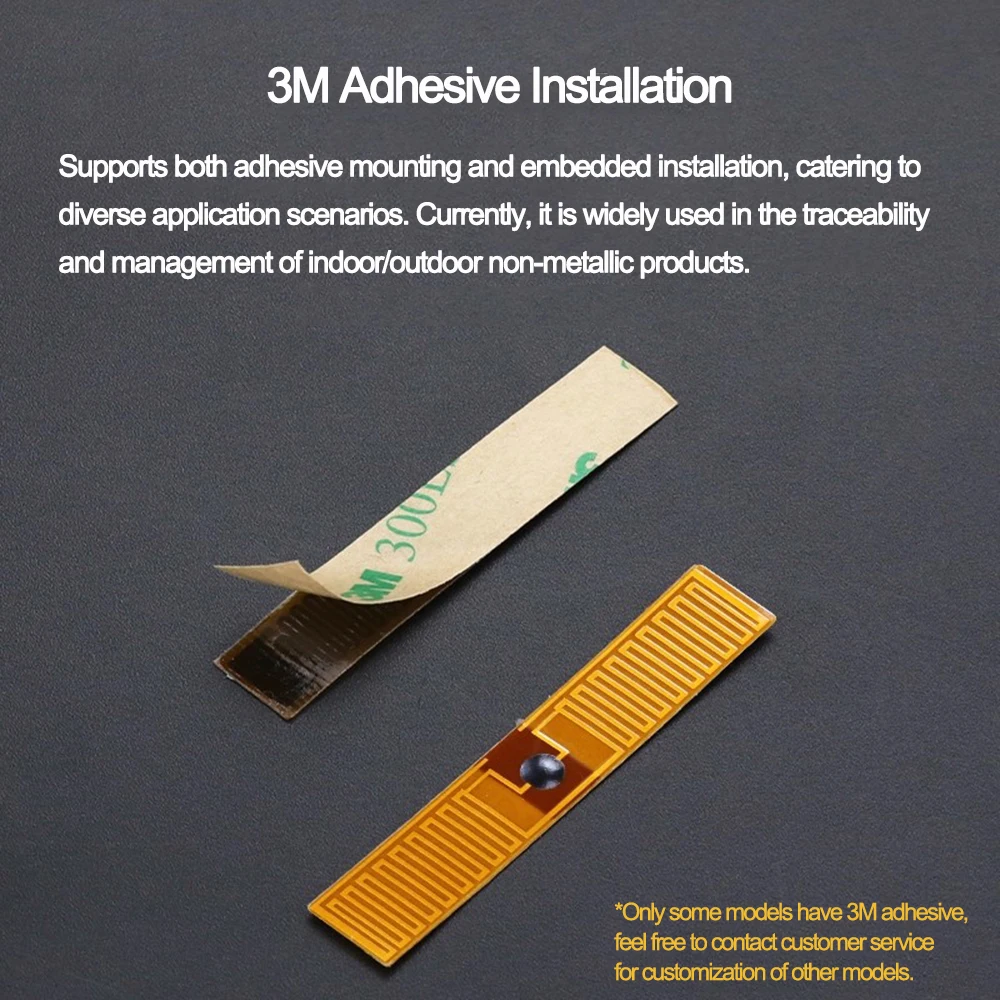 RFID UHF FPC 태그 Flexib 고온 저항성 전자 라벨 NXP U8 U9 MR6P 칩 ISO18000-6C 스마트 태그 860-960MHz 20PCS