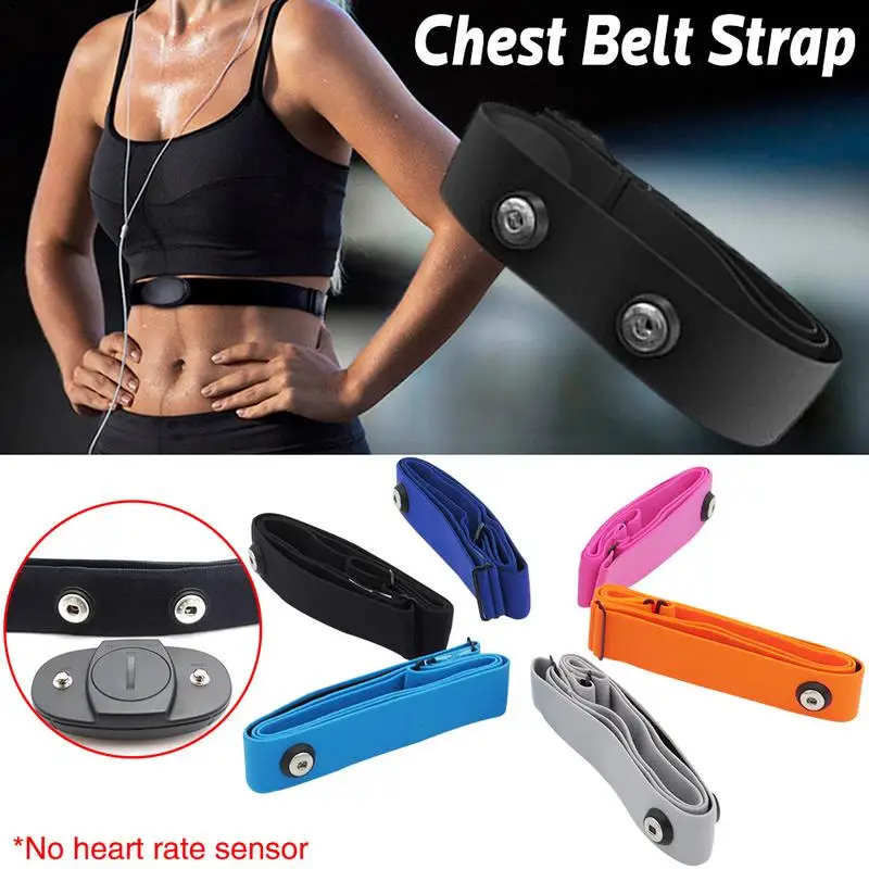 Heart rate monitor Adjustable elastic chest belt soft strap band heart rate sensor monitor chest belt strap replacement