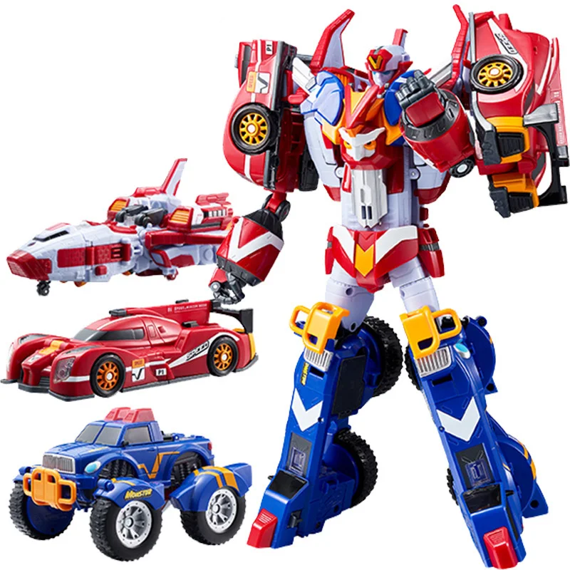 

3 IN 1 Tobot Transformation Robot to Car Toy Korea Cartoon Brothers Anime Tobot Deformation Car Airplane Toys for Children Gift