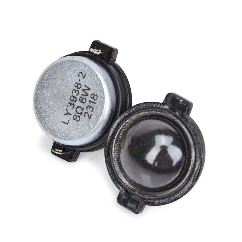 2pcs 1 Inch 30 MM 8 Ohm 6W Tweeter Speaker Ball Top Transparent Filament Film DIY