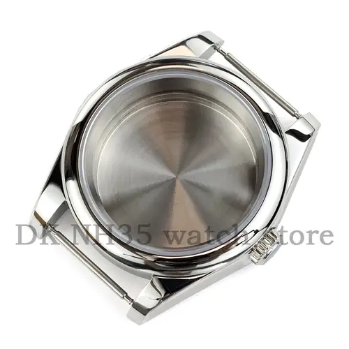 36mm Silver Solid 316L Stainless Steel Watch Case And Jubilee Bracelet For Seiko NH35 NH36 Movement 28.5mm Dial Datejust Case - Image 8