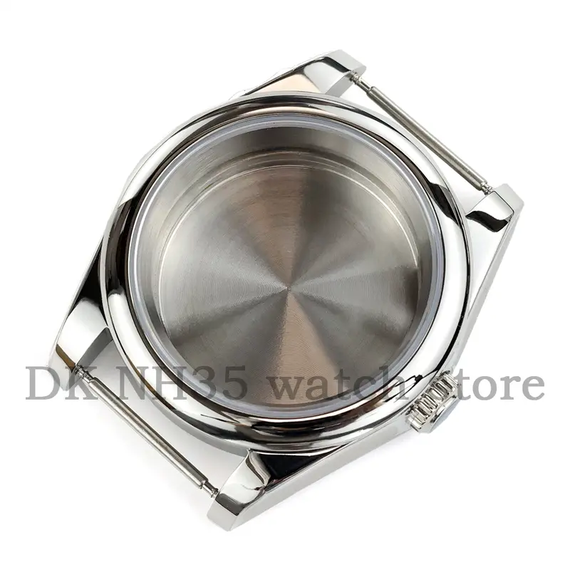 36mm Silver Solid 316L Stainless Steel Watch Case And Jubilee Bracelet For Seiko NH35 NH36 Movement 28.5mm Dial Datejust Case - Image 8