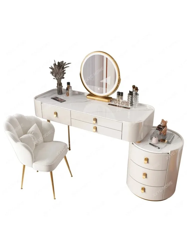 

Large Mirror Makeup Storage China Nordic White Multifunction Dressing Table Modern Coiffeuse De Chambre Furniture Bedroom