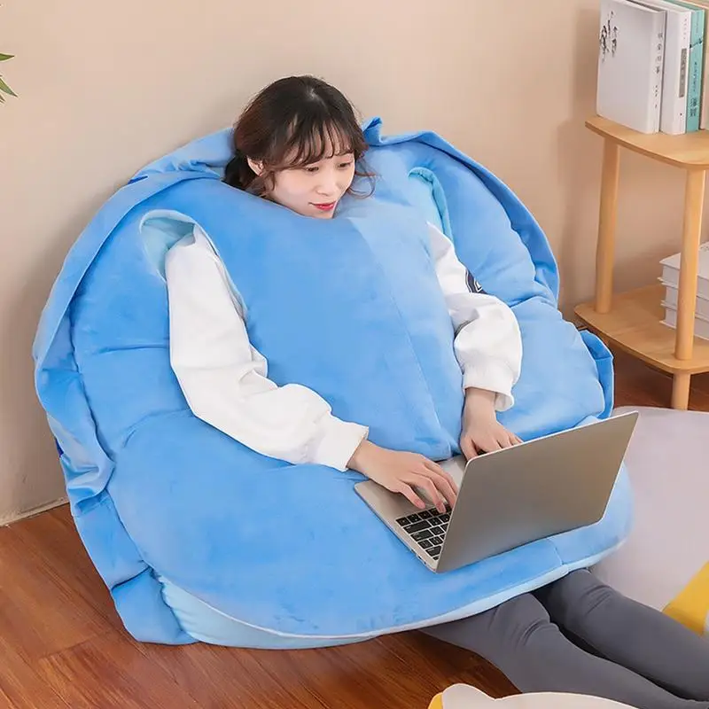 

Wearable Turtle Pillow for Fun and Comfort Beautiful Soft Wearable Back Pillow Stuffed Plush Pillow for Adults and Toddler
