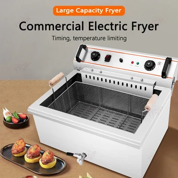 ITOP 전기 프라이어, 핫도그 소시지 튀김 기계, Churros 프라이어, 220V, 4.8KW, 20L