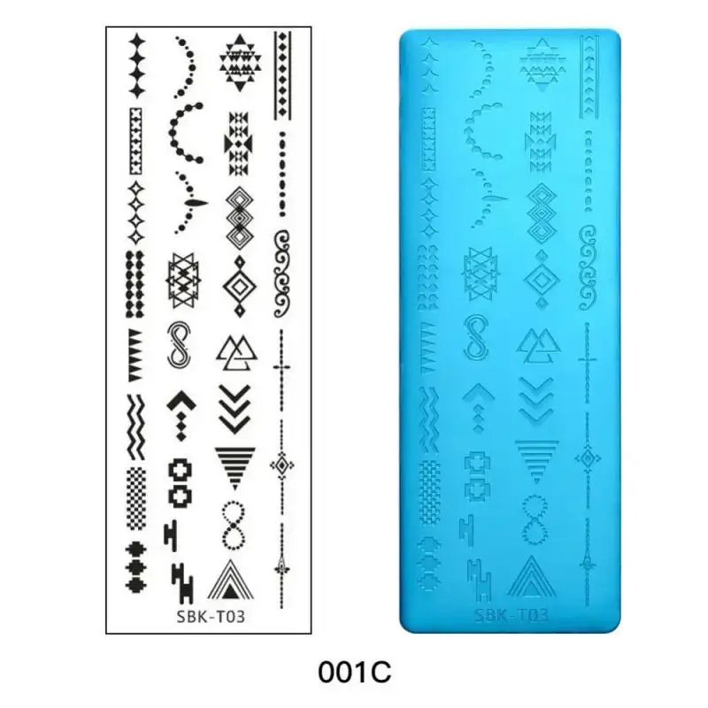 Nail Art Templates Stamping Plate Design Flower Butterfly Nail Stamp Templates Leaf Floral Printing Stencil Plates Image manicur 5