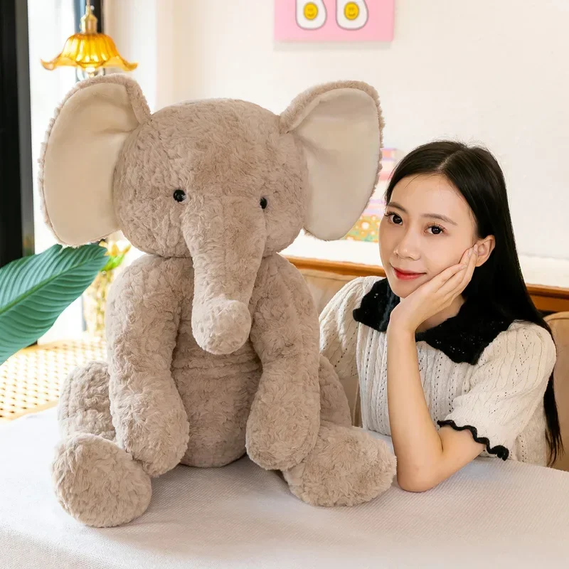 

Kawaii Soothing Elephant Healing Plush Toy Pillow Simulation Elephant Doll Children Sleeping Girl Holiday Birthday Gift Doll
