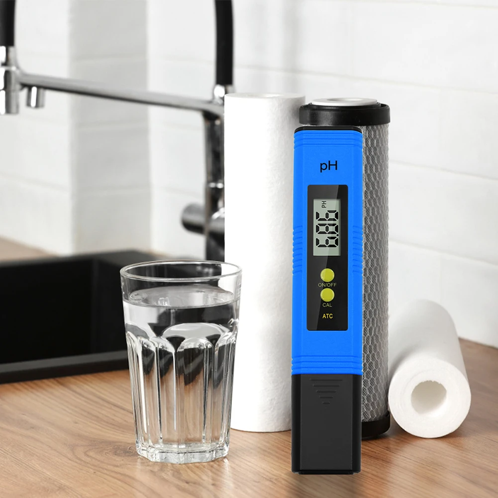 PH Meter 0.01 High Accuracy Digital PH Meter with 0-14 PH Measurement Range Water Quality Tester for Aquarium Swimming Pool