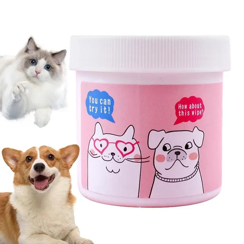 

Dog Ear Wipes 120PCS Mild Soothing Wipes For Cat And Dog Ears Cat Eye Ear Care Supplies For Pet Shelter Pet Hospital Hiking Home