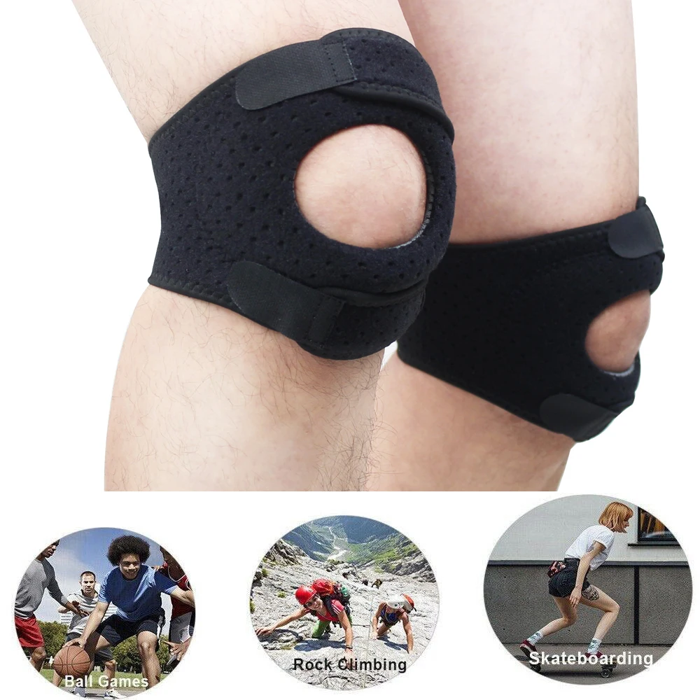 1Pcs Adjustable Dual Patella Knee Straps, Knee Brace Patella Stabilizer for Knee Pain Relief, Running, Tennis,Jumping,Tendonitis