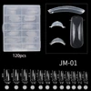 New 150pcs Dual Forms Nail Mold with Edges Inside Acrylic False Nails Tips Quick Building Gel Mold Extension Top Upper Forms 5