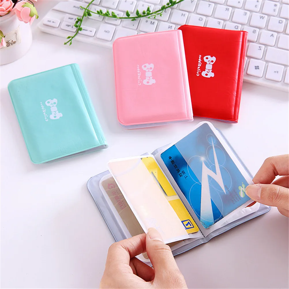 

Cute Car Driving Documents Business Card Holder Purse Candy Color Wallet Case PU Leather On Cover For Auto Driver License Bag