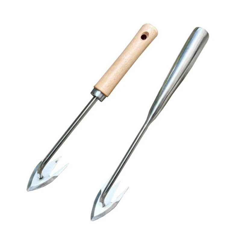 

1PCS Stainless Steel Garden Weeders Grass Rooting Loose Soil Hand Weeding Removal Puller Gardening Tools Multifunctional Weeder