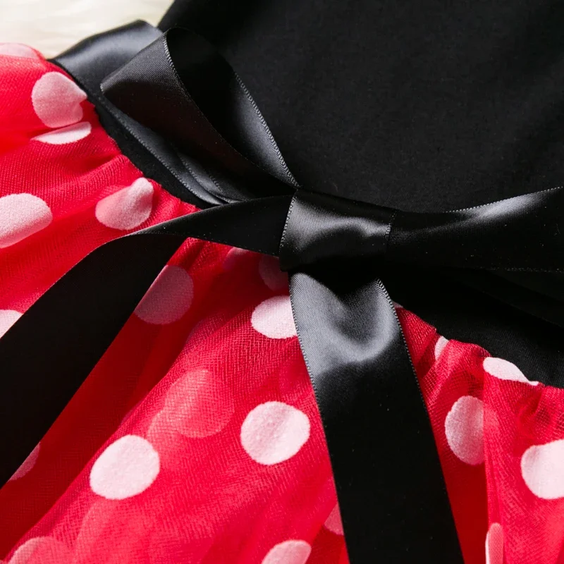 Mini Mouse Baby Girl Dresses 2-6 Yrs Cosplay Princess Costume for Girls Kids Birthday Christmas Party Polka-Dot Dresses Clothing girls dress princess costume