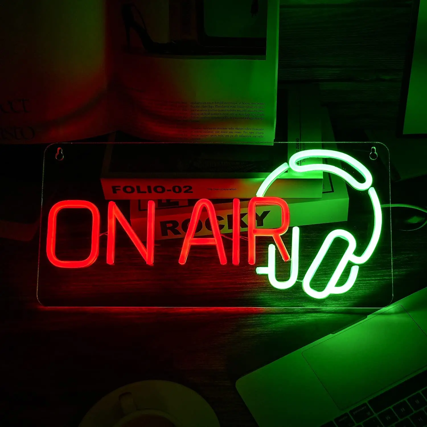 

On Air Neon Sign USB Powered for Room Decor, LED Light Sign Dimmable Night Lamp for Bar Club Man Cave Studio Party Wall Art