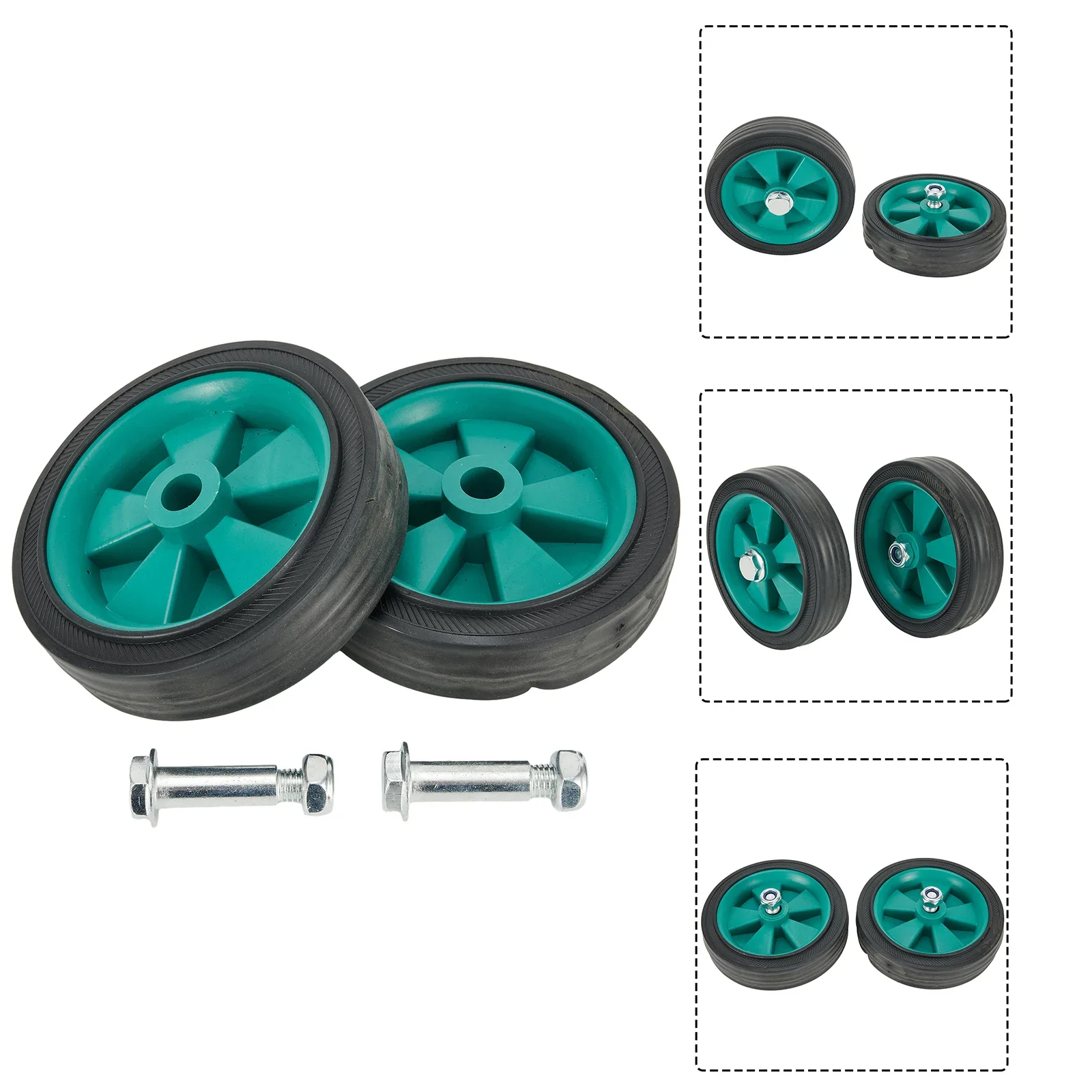 Replacement Caster Caster Wheels Air Tool Fittings For Air Compressors For Oil-free Machines Green Air Compressor Caster Wheels 6