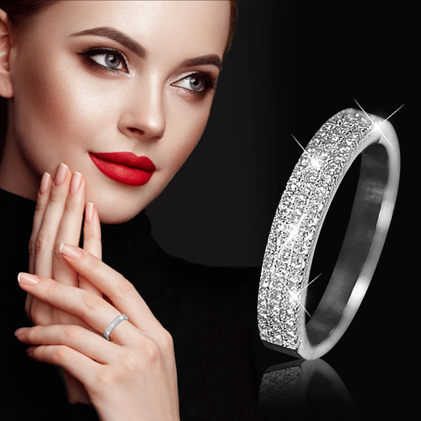 Cor De Prata An is De Diamante Para As Mulheres Zirc nia C bica Anel De Cor de prata an is de diamante para as mulheres zirc nia c bica anel de