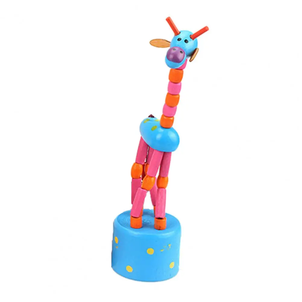 

Educational Giraffe Toy Adorable Dancing Giraffe Toy Eco-friendly Portable Safe for Babies Colorful Puzzle Design for Playtime