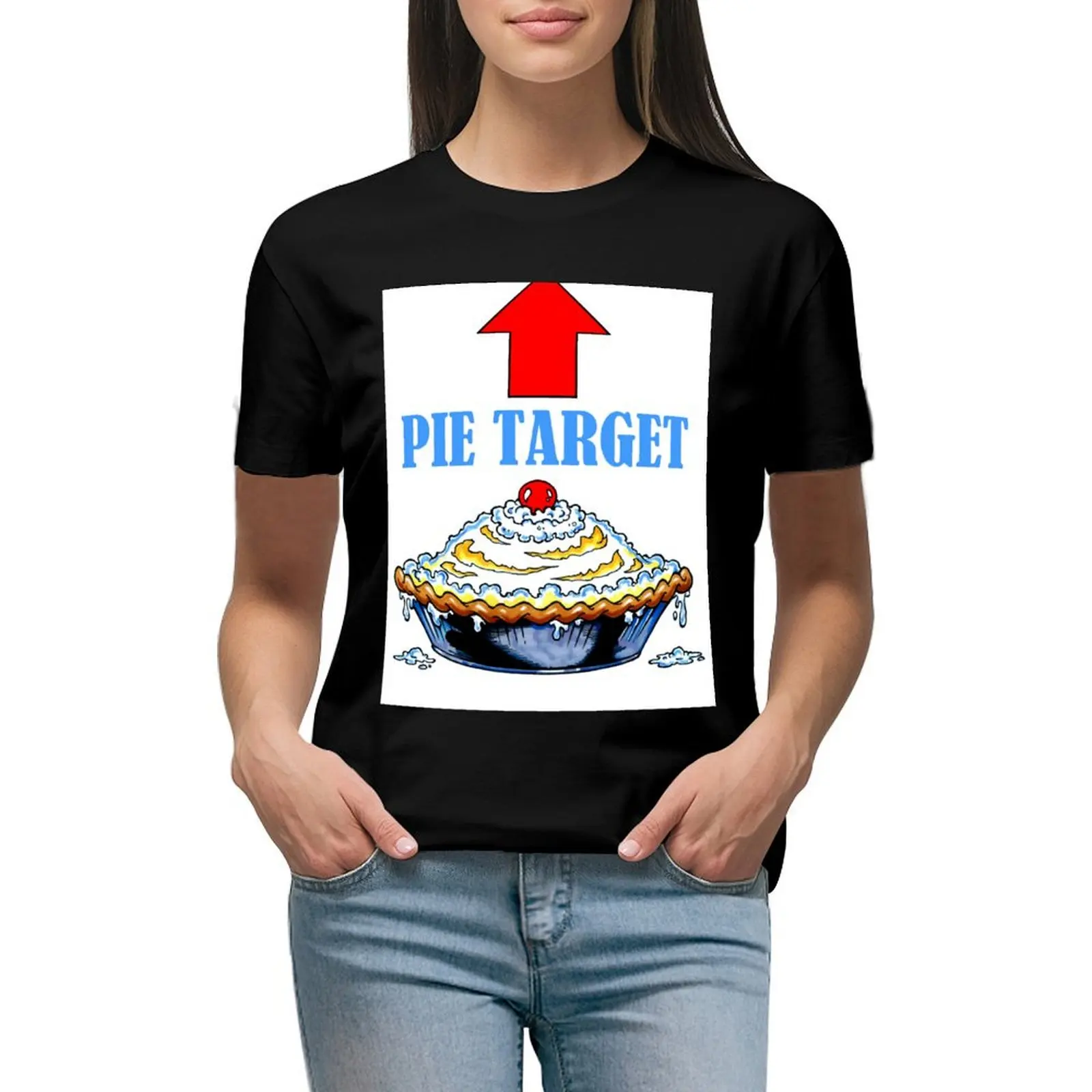 

PIE TARGET shirt T-Shirt customs design your own korean fashion t shirts for Womens