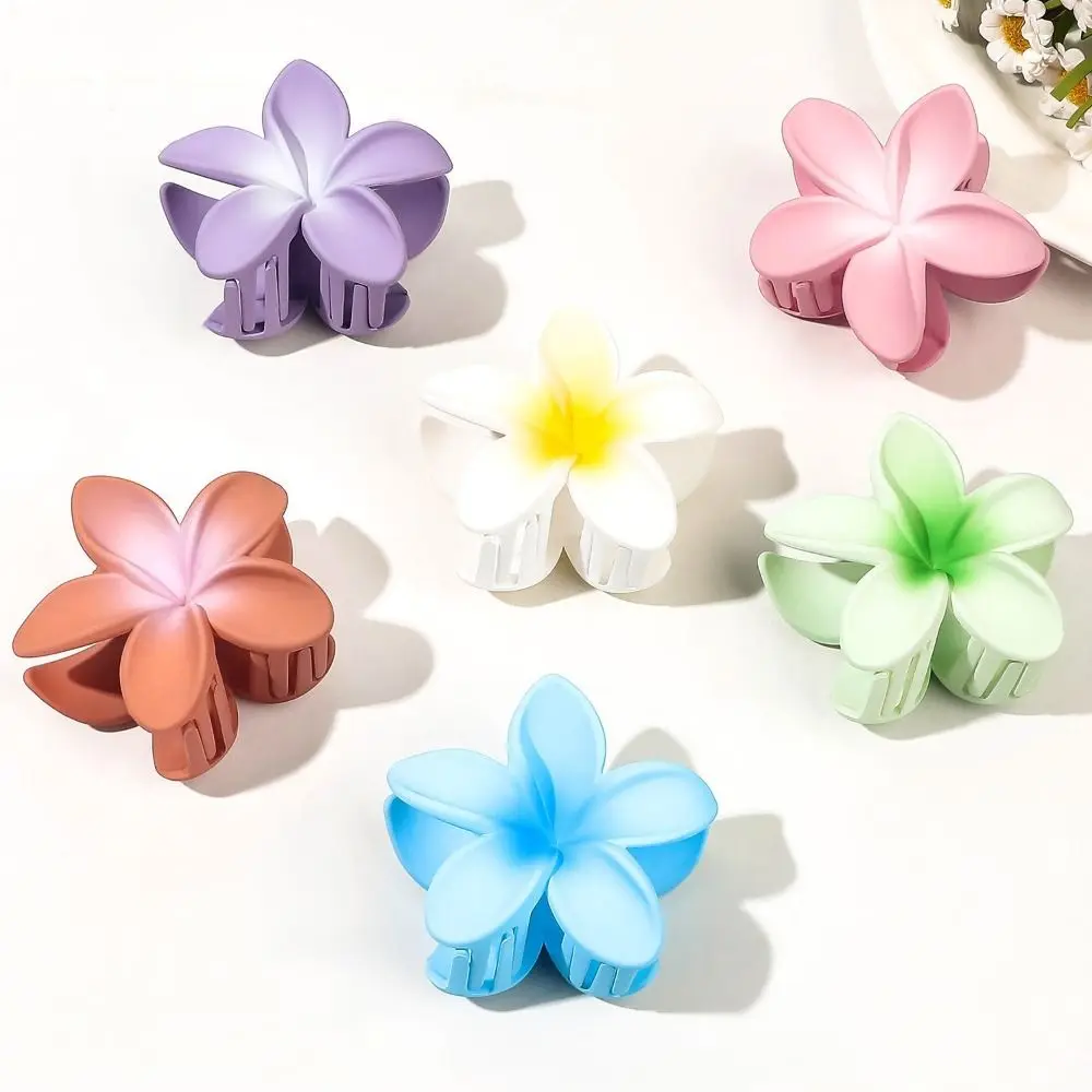 

Gradient Frangipani Hair Clips Fashion Plumeria Sweet Hair Clip Flower Hair Clip Transparent Color Ins Style Colorful Hair Clip