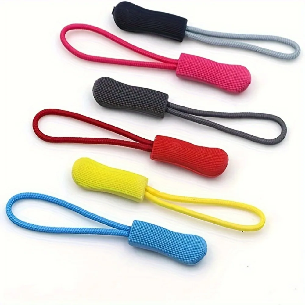 50pc Vibrant Nylon Zipper Extensions-Fashionable Zipper Pulls & Tabs-Durable for Bags Backpacks Jackets zipper pullers zipper accessories