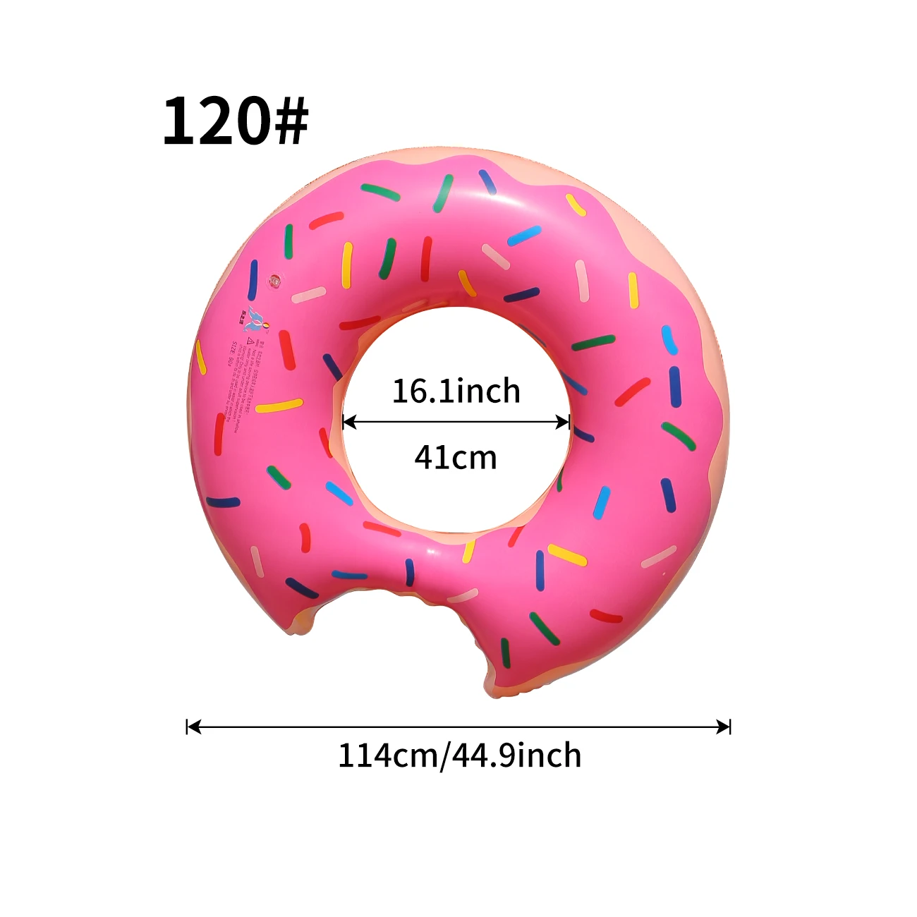 Inflatable Doughnut Swimming Ring,Beach Toys Pool Floats for Kids, Pool Swim Floaties for Adults 6