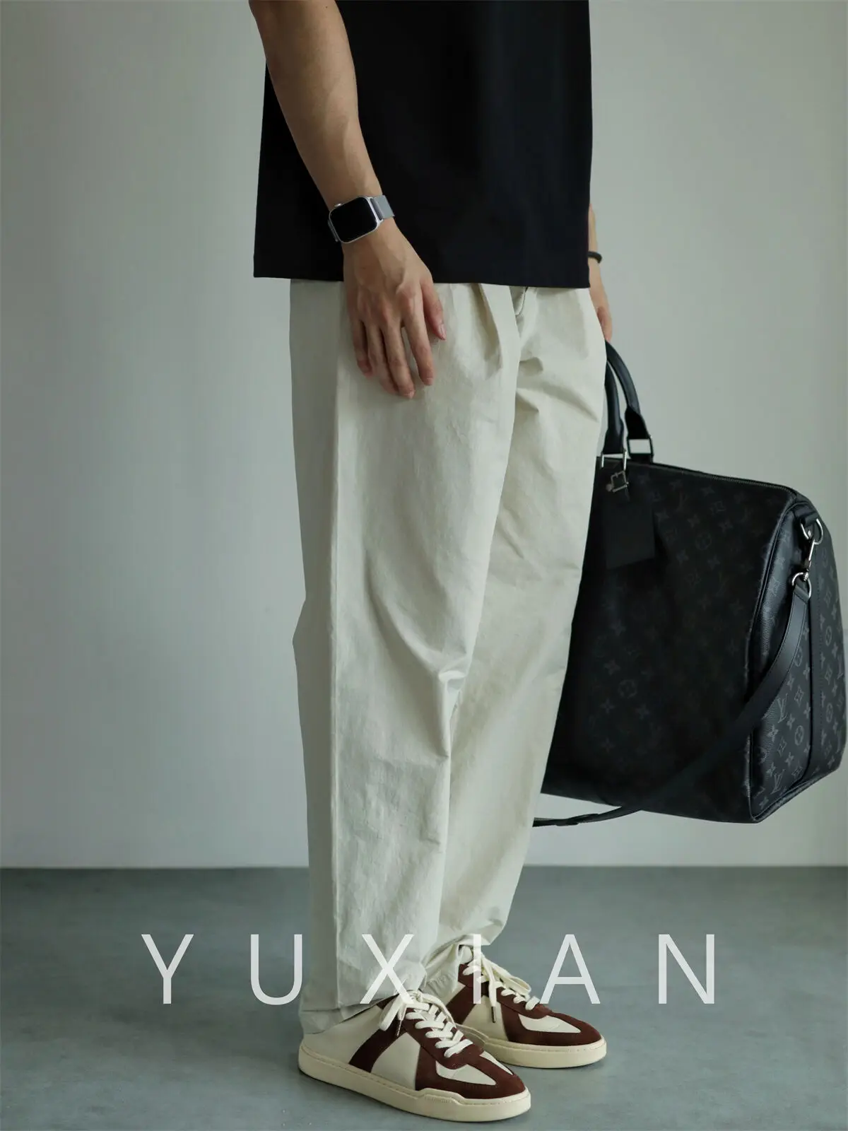 

YUXIAN Micro Cone Texture Spring/Summer Casual Pants