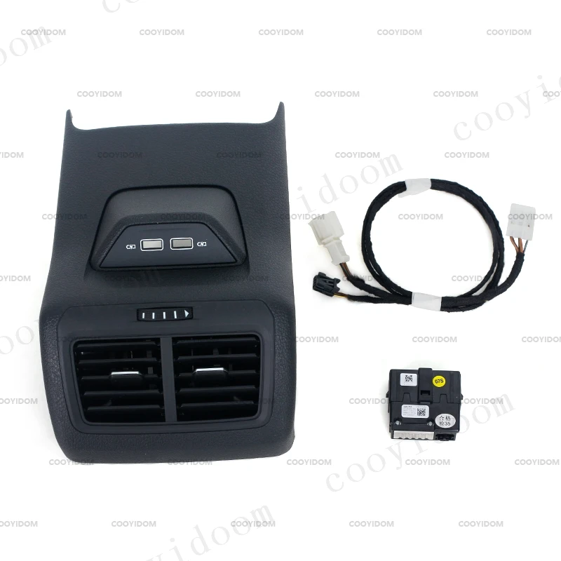 Rear Trim Frame A/C Air Vent Outlet Center Armrest With USB C Type-C for VW Golf 7 MK7 2013 2014 2015-5GG 864 298B 82V