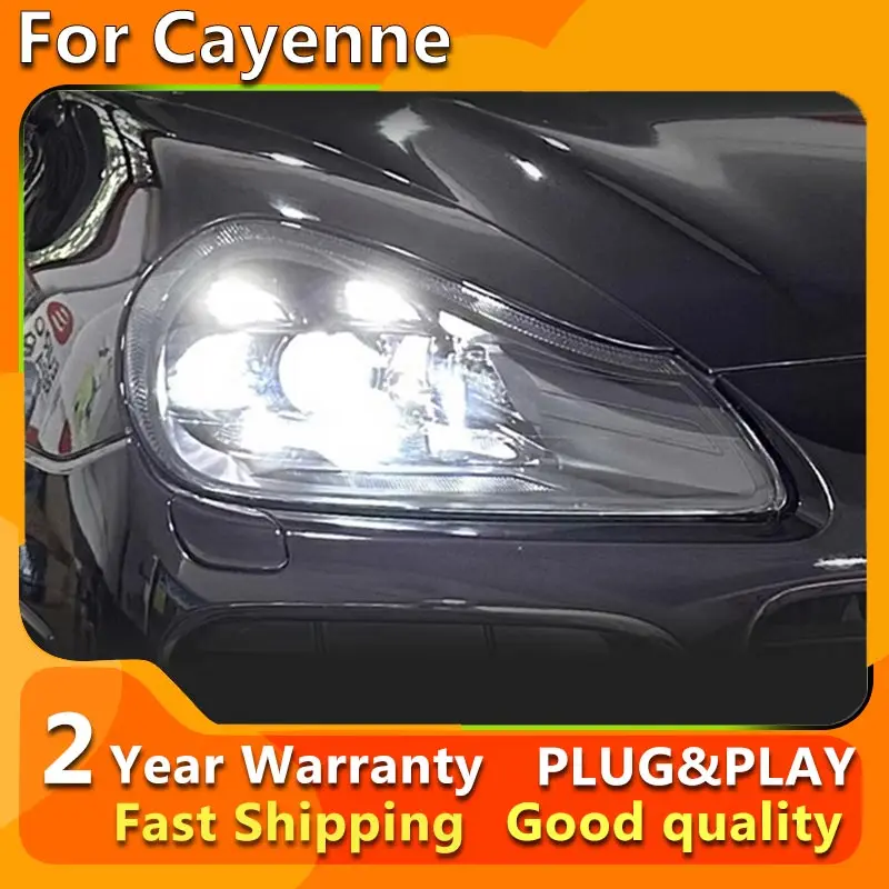 Per Porsche Cayenne 957 Fari 2007 2008 2009 2010 Matrix Led Head Lamp Drl Day Running Light Head Lamp Per Porsche Cayenne
