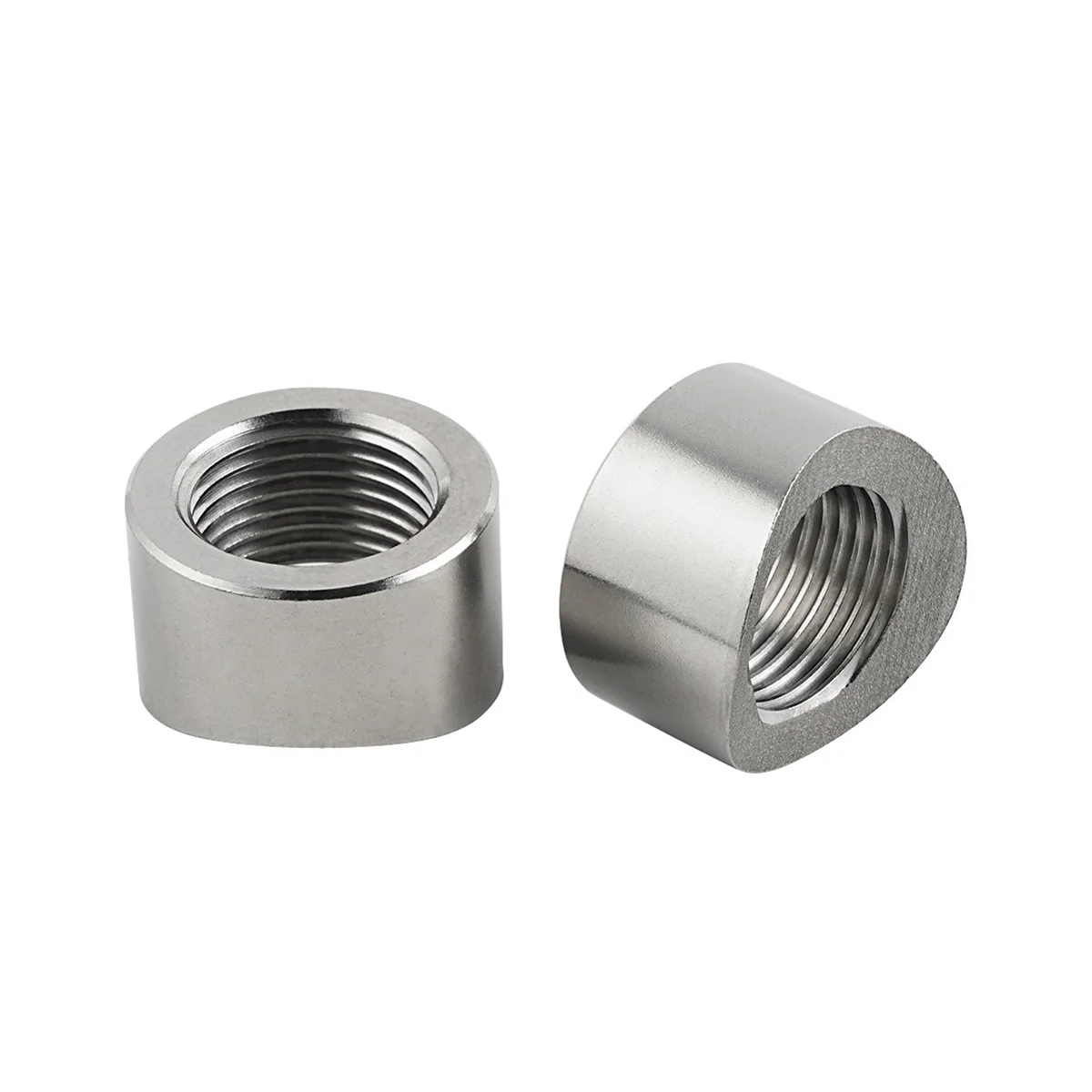 

4PCS CNC-Machined Oxygen Sensor Notch Nut Weld Bung Standard M18 x 1.5 Thread 304 Stainless Steel Universal Part