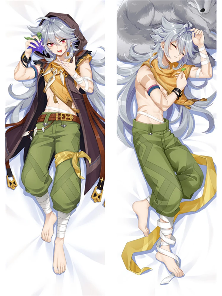 Dakimakura, Alhaitha, Kaeya, Xiao Zhongli, Abraçando Fronha, Otaku Presentes