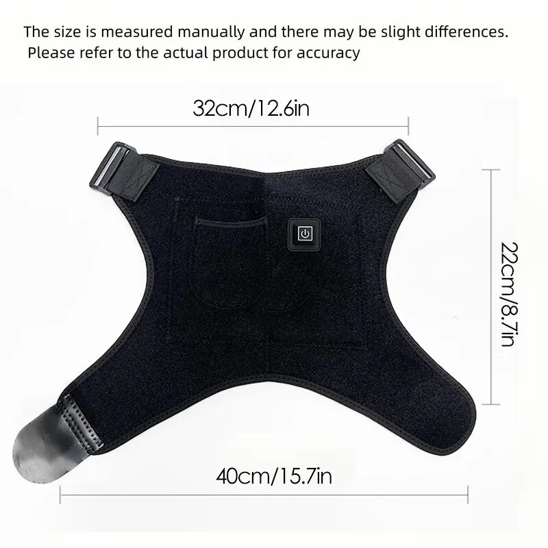 Sangle de soutien de massage de démarrage de chauffage électrique, orthèse de blessure articulaire d'arthrite, institut de recherche OTO_voghion.com