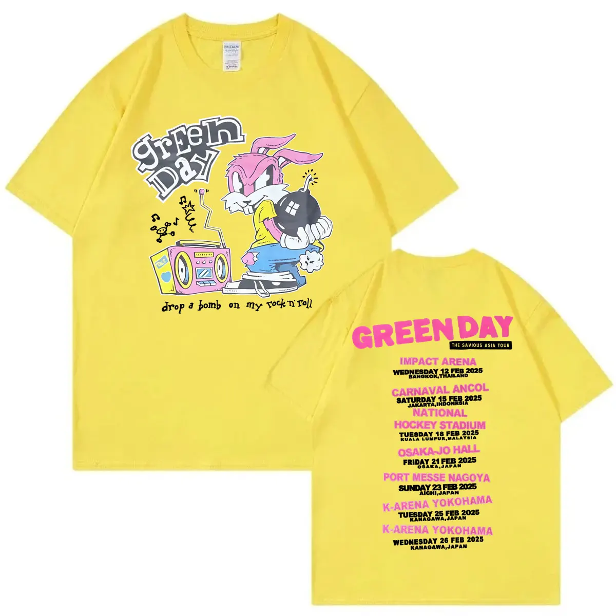 Green Day The Saviors Tour 2025 Graphic T Shirts Men Women