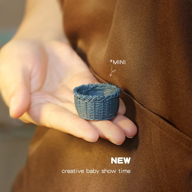 1: 12 Baby House Accessories Miniature Model Toy OB11 Creative Storage Basket Pendant Simulation Mini Basket - 2