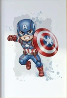 ⁦لوح جدارية كانفاس فنية بألوان مائية للأبطال الخارقين (سبايدرمان، آيرون مان، هالك ) | Watercolor Superhero Canvas Wall Art Poster (Spider-Man, Iron Man, Hulk )⁩ - الصورة ⁦2⁩