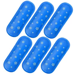 Reusable Gel Ice Pack for Pain Relief and Medicine Storage - Set of 1/6, Cooling Insulated Bag (6pcs)