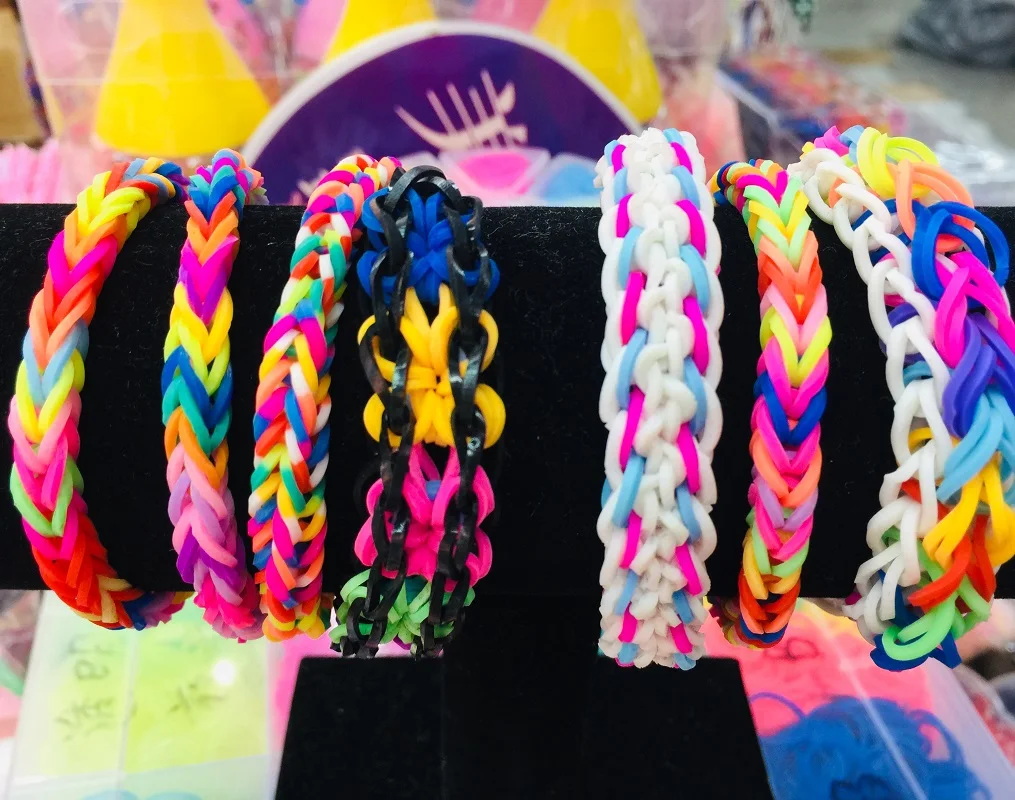 DIY rubber bands bracelet for kids or hair rubber loom bands refill band make woven bracelet Handmade Christmas Gift 300 bracelet jewelry