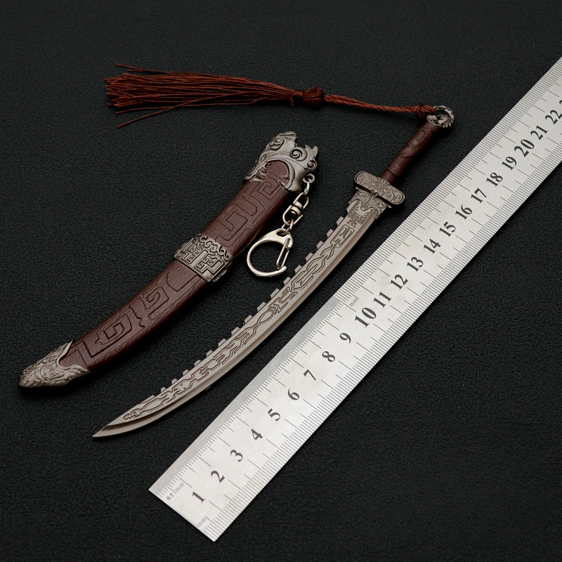 Wo Long: Fallen Dynasty Weapon Guding Blade Ancient Weapon 22cm Game Peripheral Metal Samurai Sword Weapon Model Gifts Toys Boys 4
