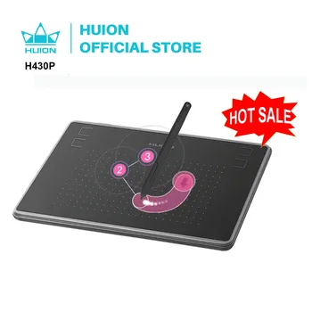 HUION H430P Digital Tablets Graphics Drawing Pen Tablet OSU Game Tablet with Battery-Free Pen for Android Handy/Win/Mac 1
